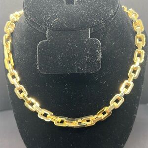 NWT Eddie Borgo Gold Chain Link Necklace